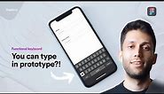 Advanced prototyping in Figma: how to create a real Mobile Keyboard?