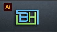 Mastering BH Logo Design: Illustrator Tutorial and Tips | BH Logo Design Tutorial in Illustrator