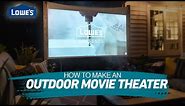 How To Build an Outdoor Movie Screen | Home Becomes