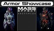 All Armors - Mass Effect Andromeda Showcase and Guide