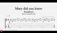 Mary, Did You Know? - Guitar Tutorial + TAB