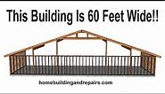 How To Build Longer or Wider Building Using Rafters And Beams Instead of Engineered Roof Trusses