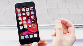 How To Put Sim Card Into iPhone SE (2020)!