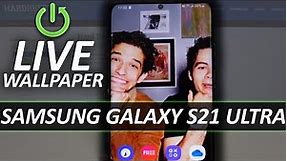 How to Apply Live Wallpaper on Samsung Galaxy S21 Ultra - Download Shadow Galaxy Live Wallpaper