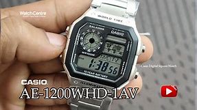 Casio AE-1200WHD-1AV World Time Series Digital Watch Video Review