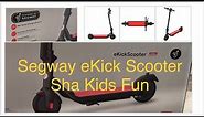 Segway eKick Scooter C15 unboxing and review by Sha Kids Fun