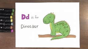 Coloring Letter D | Coloring ABC for Kids Letters A-Z