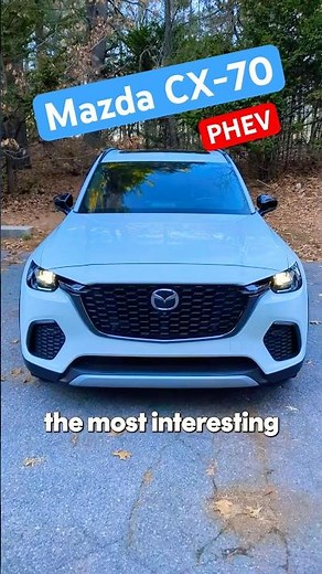 The Mazda CX-70 PHEV