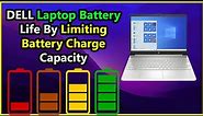 how to DELL Laptop Battery Life By Limiting Battery Charge Capacity