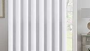 H.VERSAILTEX Patio White Curtains 100x84 Inches for Sliding Door Extral Wide Blackout Curtain Panels Thermal Insulated Room Divider - Grommet Top, 7' Tall by 8.5' Wide