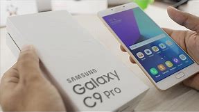 Samsung Galaxy C9 Pro Unboxing & Overview (Indian Unit)