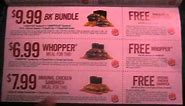 Extreme Great Family Coupons at Burger King!! Get FREE Whopper or Chicken Sandwich! 1/10/12