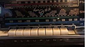 Blaupunkt vintage radio/ record player bar cabinet, demo for sound