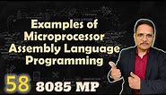 1 Examples of Microprocessor Assembly Language Programming