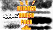 FREE Blender Grease Pencil Brush Pack for 2D Animation / Texture and Sketching Brushes