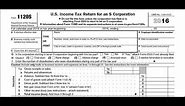 How to fill out a self-calculating Form 1120S S Corporation Tax Return and Schedule K-1