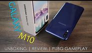 Samsung Galaxy M10 Unboxing, Review, PUBG gameplay, Camera Samples, Price in India from Rs. 7,990