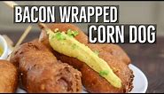 Bacon Wrapped Corn Dog