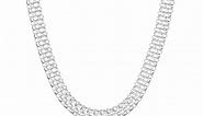 Sterling Silver Mesh Chain Necklace