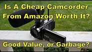 Cheap Camcorder from Amazon, Review and Test