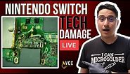 FAIL - Nintendo Switch Charging Port Repair. How To Fix Ripped Pads. Microsoldering