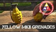 WWII Yellow MKII Hand Grenades
