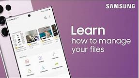 Organize all your Galaxy phone or tablet files easily with the My Files app | Samsung US