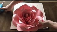 DIY Ann's Medium Paper Rose (FREE TEMPLATE)