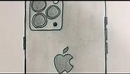 iPhone drawning | how to draw a iphone | iphone 15 drawing