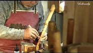 Process of making Wooden Recorder. Beautiful baroque melody. Korean recorder artisan