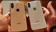 iPhone XS Gold unboxing vs. silver X