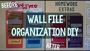 Wall File Folders DIY | Teacher Organization