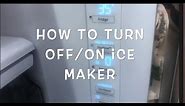 Samsung Fridge: How to turn ON/OFF Ice Maker