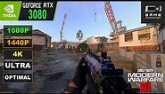 RTX 3080 | Call Of Duty Modern Warfare 3. 1080P, 1440P, 4K Ultra & Optimal Settings | DLSS Benchmark
