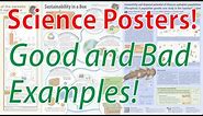 Scientific Poster Design - Good and Bad Examples! (Poster Tutorial Part 2)