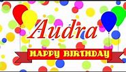 Happy Birthday Audra Song