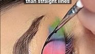 Pastel Rainbow Wavy Eyeshadow With Wavy Brows Makeup Tutorial 🌊🤍 ib @fairyfreak