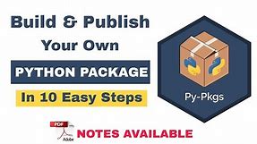Create and Publish your own Pypi Package | Creating Python Package using Setuptools | Python Package