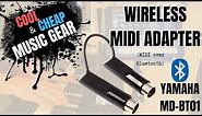 Wireless Midi Adapter - Yamaha MD-BT01 - Midi Over Bluetooth
