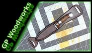 GPW 189 - Custom Leather Horizontal Knife Sheath