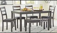 Bridson Gray 6 Piece Rectangular Dining Room Set from Signature Design by Ashley
