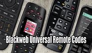 Blackweb Universal Remote Codes List and Program Instructions