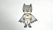 How To Draw Cute Batman Cartoon Easy