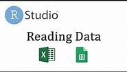RStudio: Reading Data (from Excel or Google Sheets)