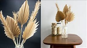 DIY Paper Palm Leaves - Easy Paper Kraft Palm Leaf - Boho Home Decor - Room Decor