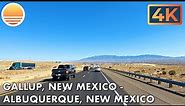 🇺🇸[4K60] Gallup, New Mexico to Albuquerque, New Mexico! 🚘 Drive with me!