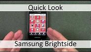 Quick Look Samsung Brightside Feature Phone for Verizon Wireless