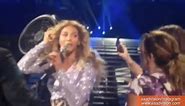 Beyonce's Hair Gets Stuck in Fan at Concert