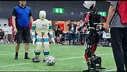 RoboCup 2022 Humanoid AdultSize Soccer Final: NimbRo (Germany) vs. HERoEHS (Korea)