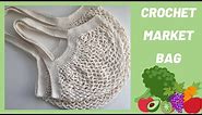 Crochet Market Bag! Reusable, Washable, Fun!